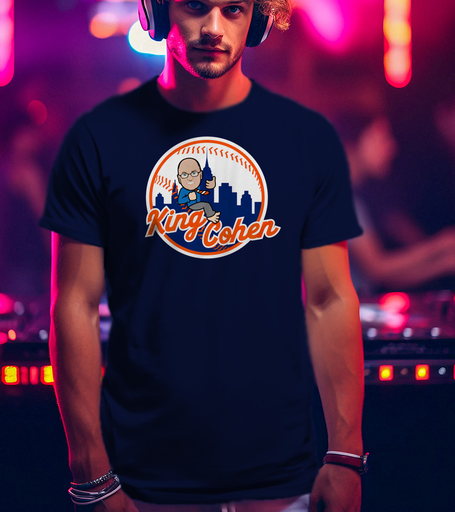 Jomboy Media Store King Cohen New York Baseball Icon Skyline T-Shirt