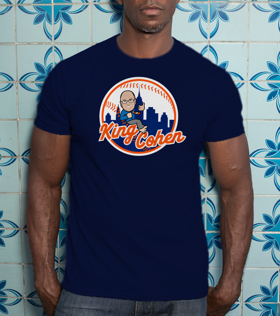 Jomboy Media Store King Cohen New York Baseball Icon Skyline T-Shirt