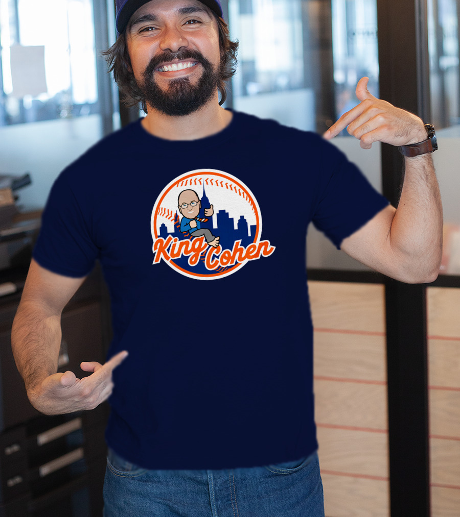 Jomboy Media Store King Cohen New York Baseball Icon Skyline T-Shirt