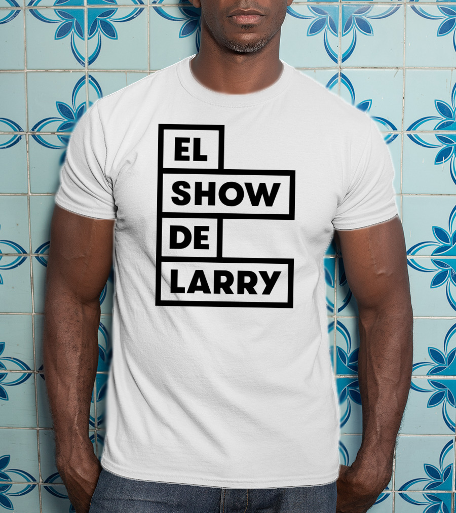El Show De Larry Retro Block Lettering T-Shirt