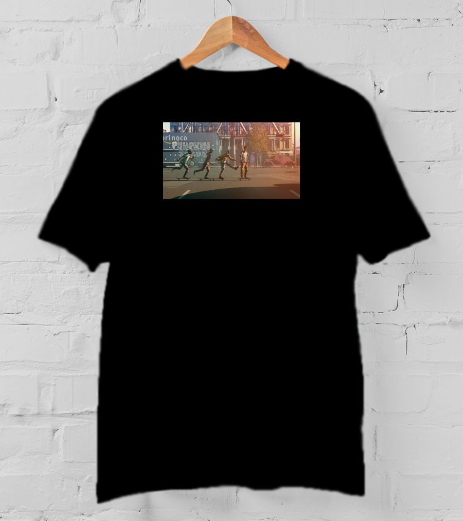 Aesop Rock X Blockhead Pumpkin Seeds Pringo House Rooftop Scene T-Shirt
