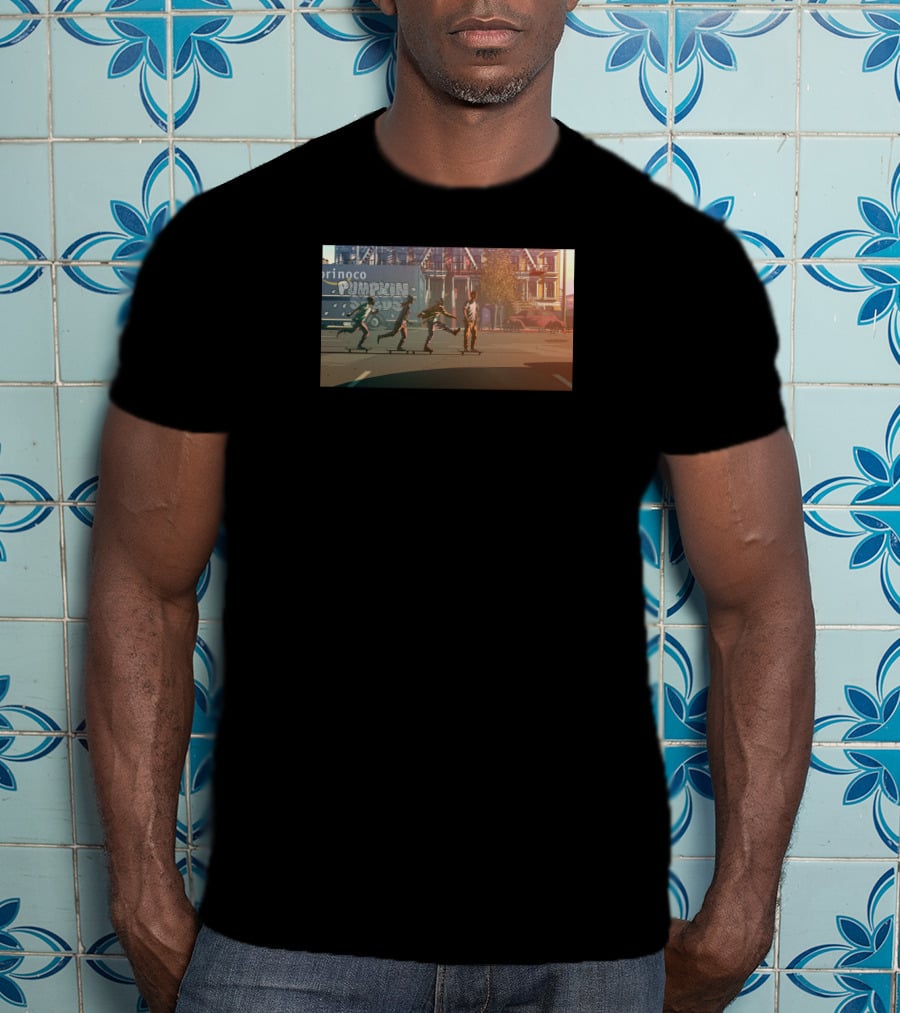 Aesop Rock X Blockhead Pumpkin Seeds Pringo House Rooftop Scene T-Shirt