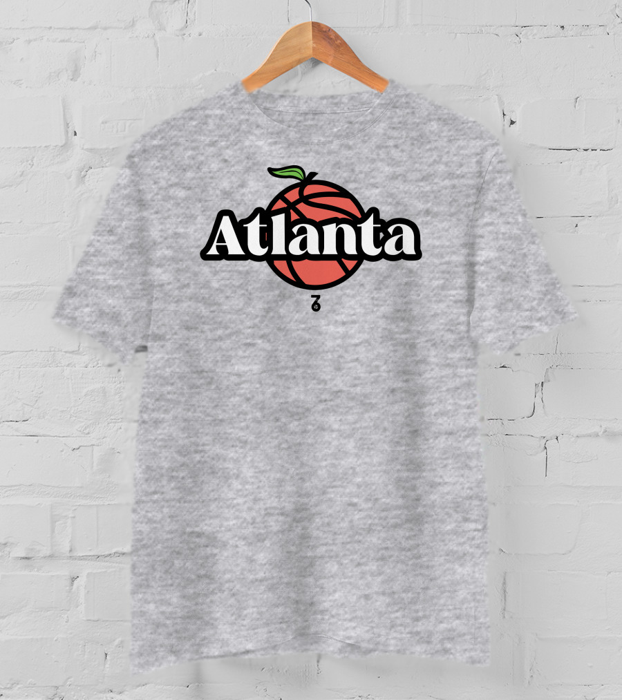 Seven Six Merch Atlanta Peach Basketball T-Shirt