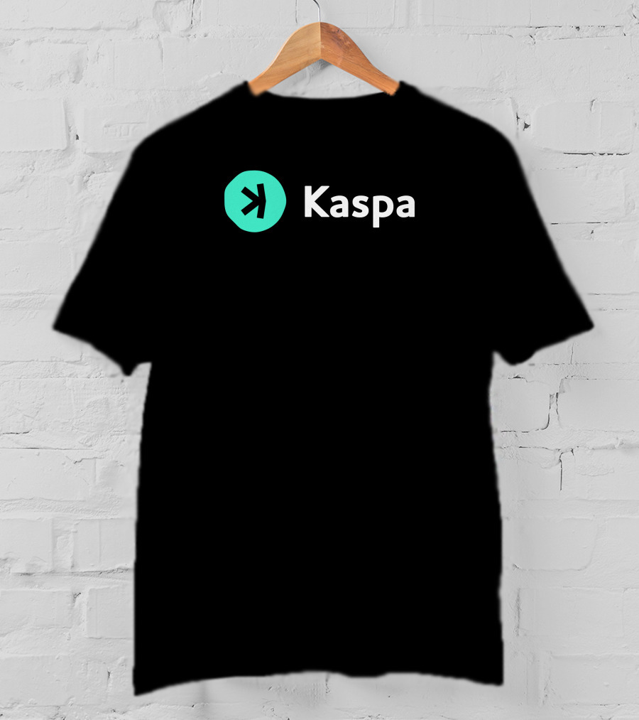 Kaspacurrency Kaspa Logo With Iconic T-Shirt