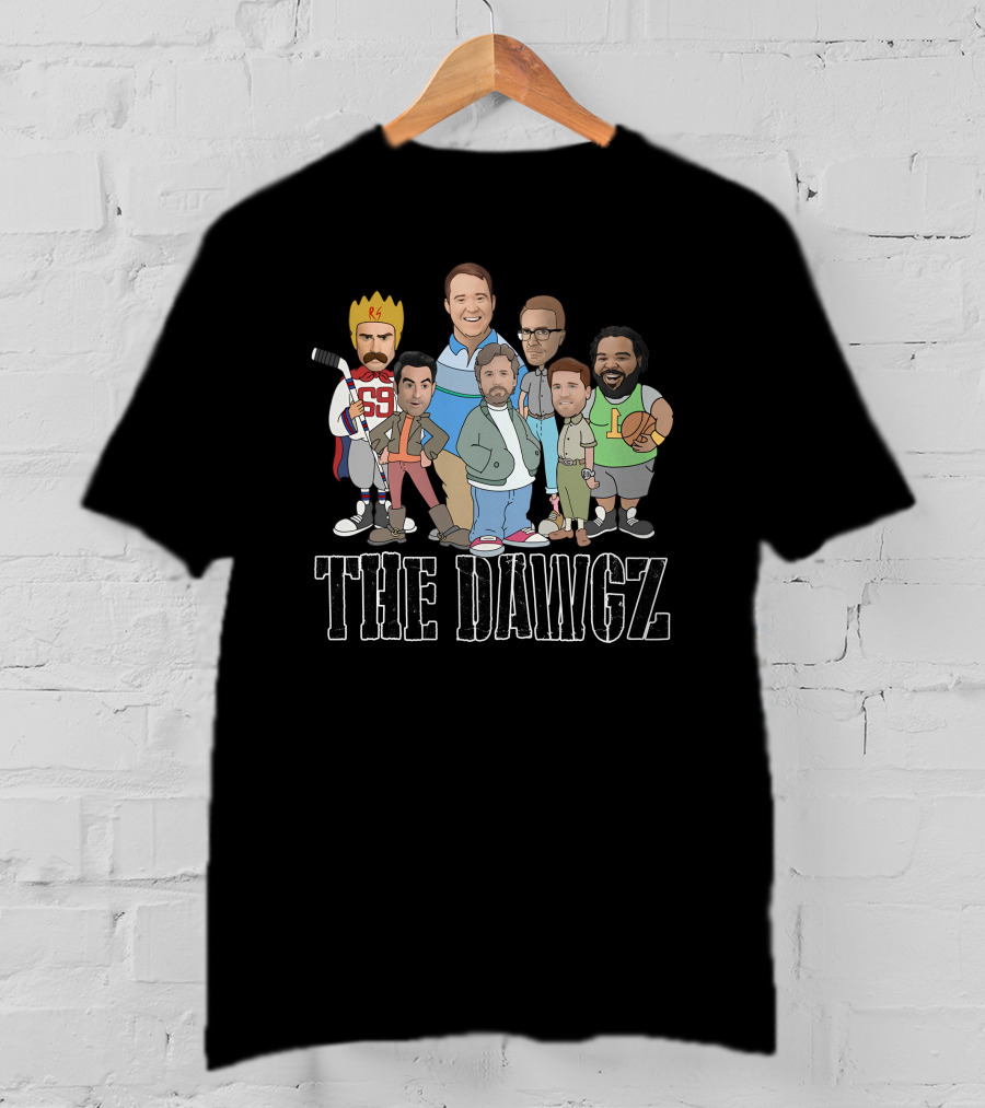 The Dawgz Comedy Crew Characters With Sports And Royalty Elements T-Shirt