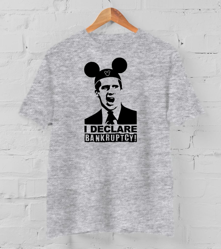 Michael Scott I Declare Bankruptcy Mickey Ears T-Shirt