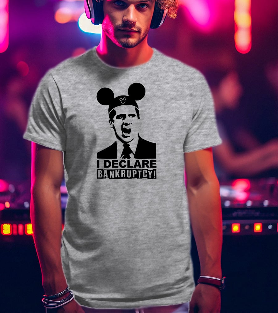Michael Scott I Declare Bankruptcy Mickey Ears T-Shirt