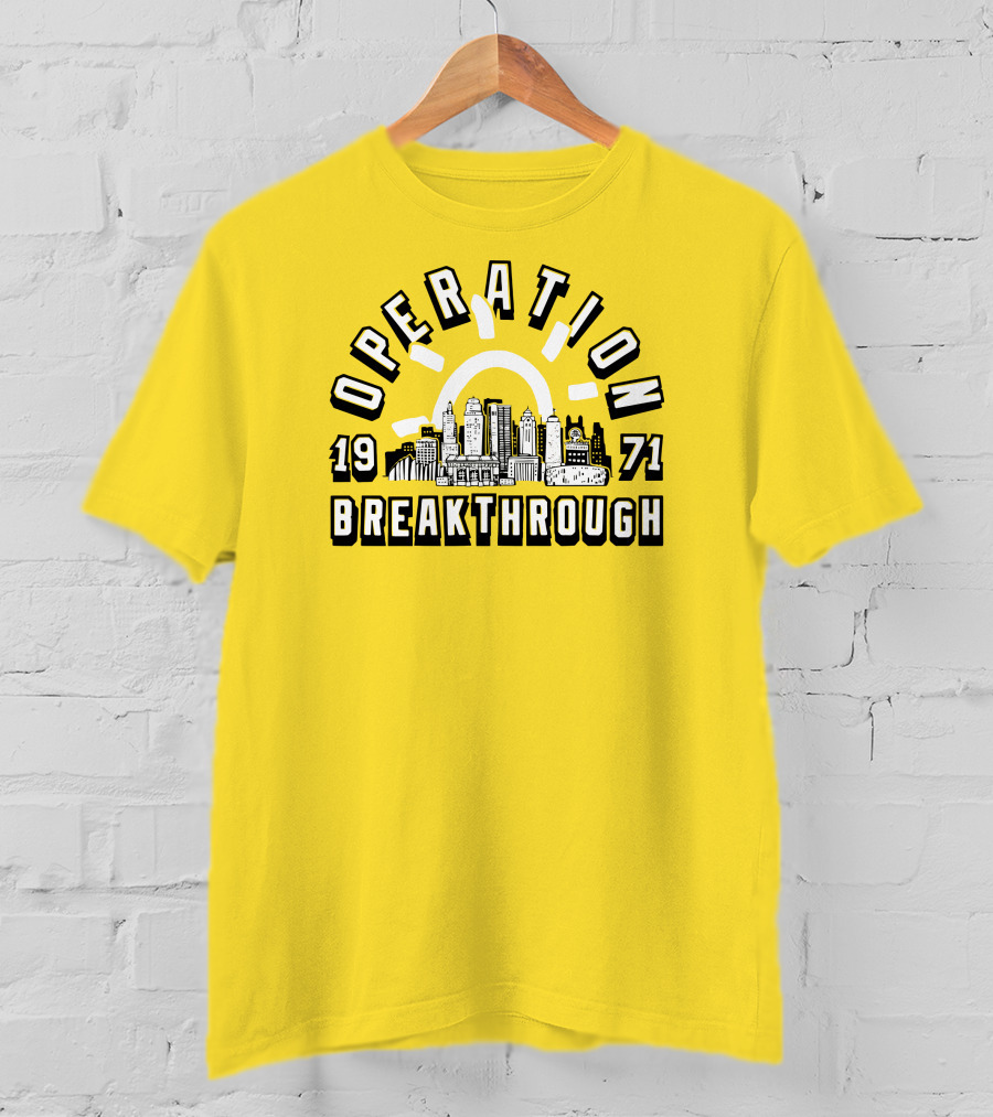 Operation Breakthrough 1971 City Skyline Charlie Hustle Merch T-Shirt