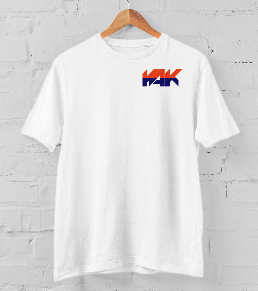 Yak Team Logo Bold Red And Blue T-Shirt