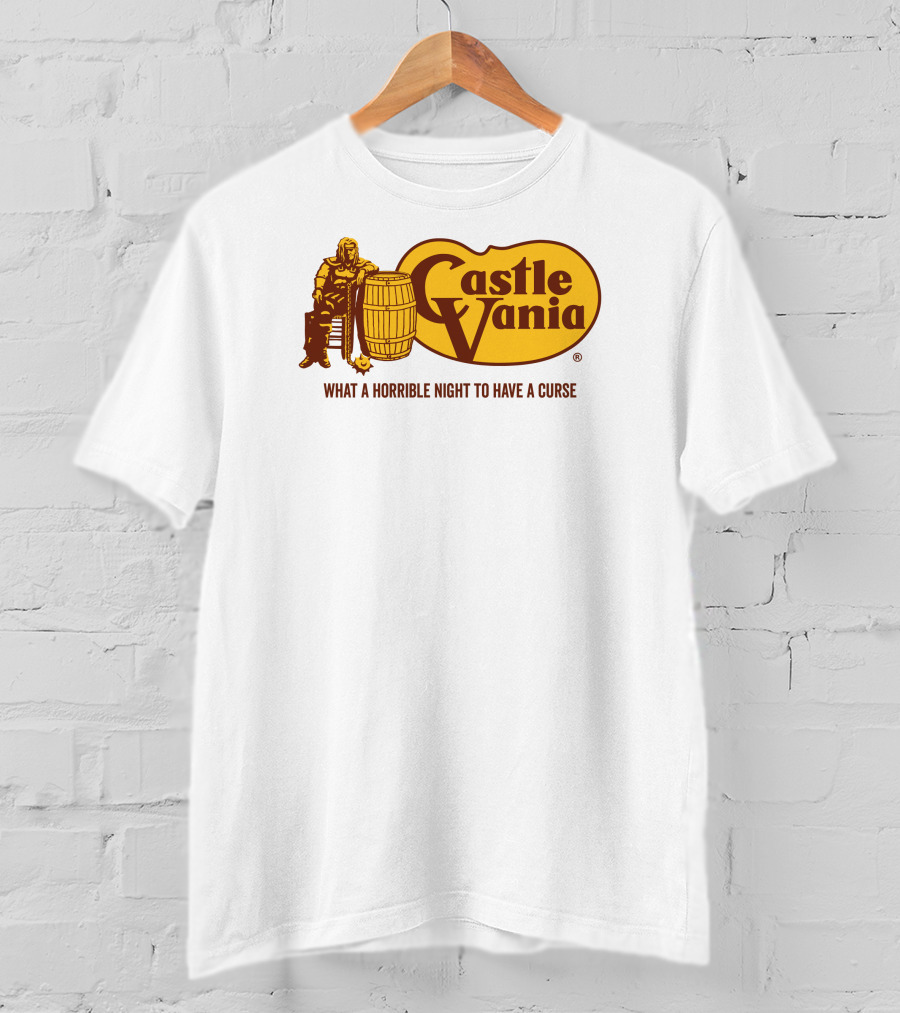 Castlevania What A Horrible Night To Have A Curse Barrel Icon Character T-Shirt