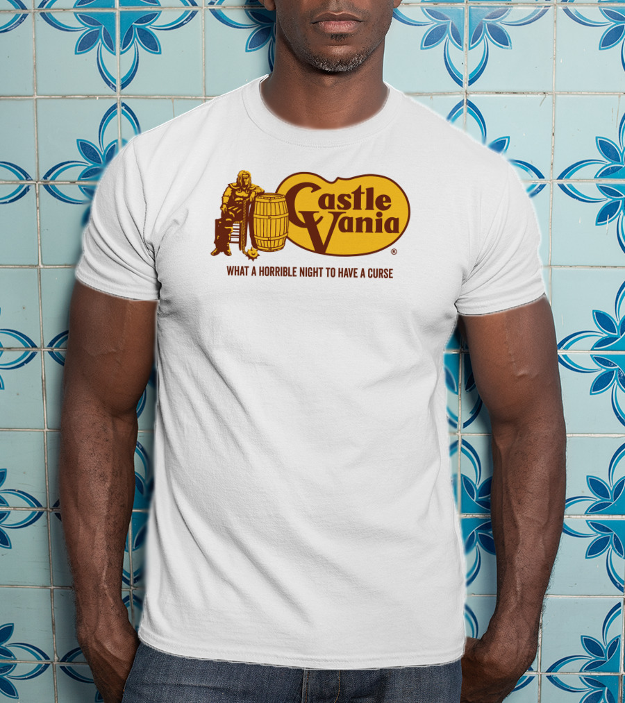 Castlevania What A Horrible Night To Have A Curse Barrel Icon Character T-Shirt