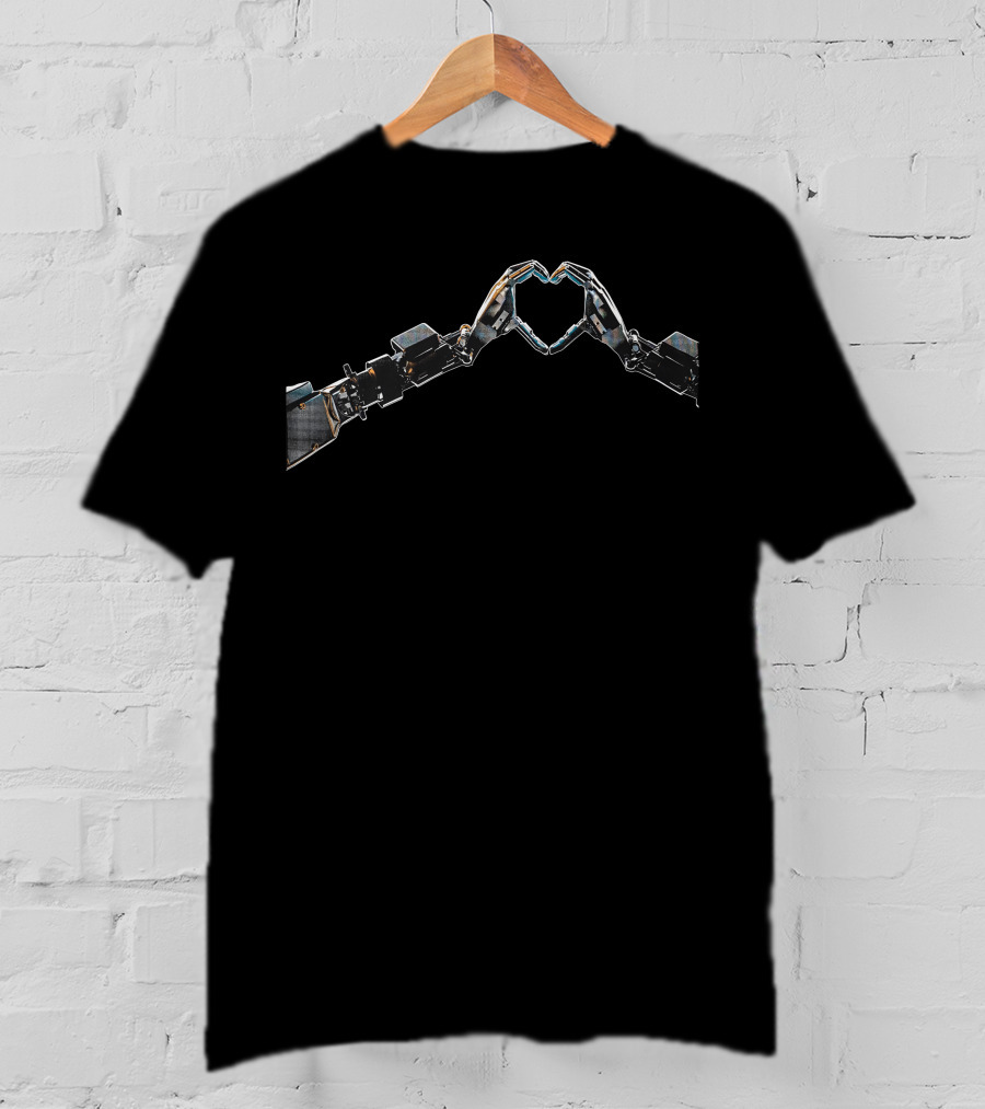 Tesla Shop Men's AI Day Robotic Arms Heart Formation T-Shirt