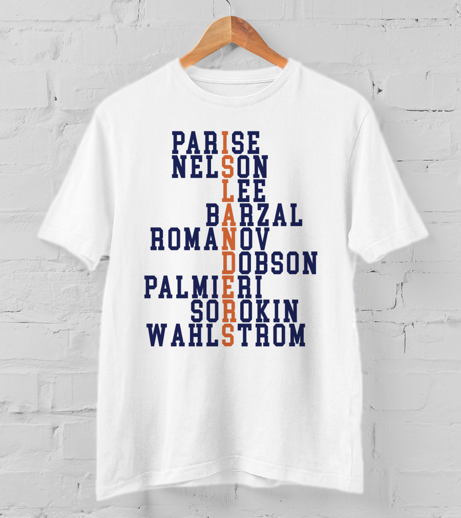 Parise Nelson Lee Barzal Romanov Dobson Palmieri Sorokin Wahlstrom Islanders T-Shirt