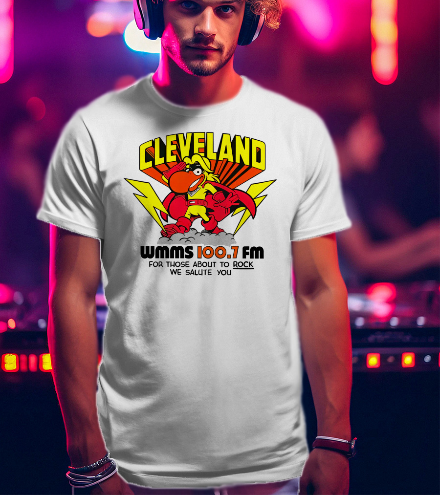 Cleveland WMMS 100.7 FM For Those About To Rock We Salute You T-Shirt