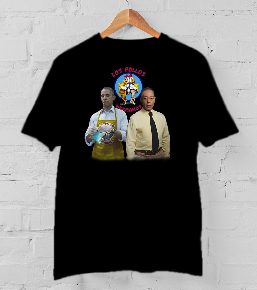 Barack Obama Gus Fring Los Pollos Hermanos Breaking Bad Fusion T-Shirt