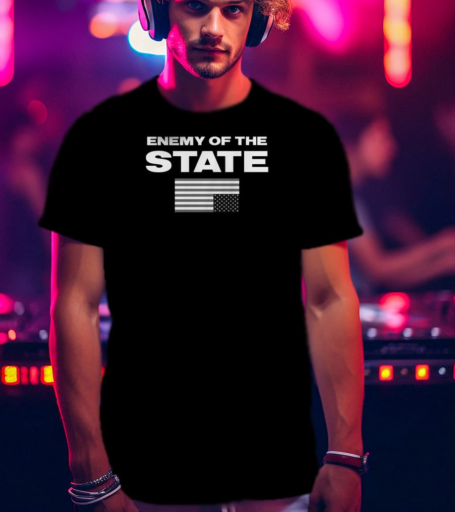 Enemy Of The State Upside Down Flag Marjorie Taylor Greene T-Shirt
