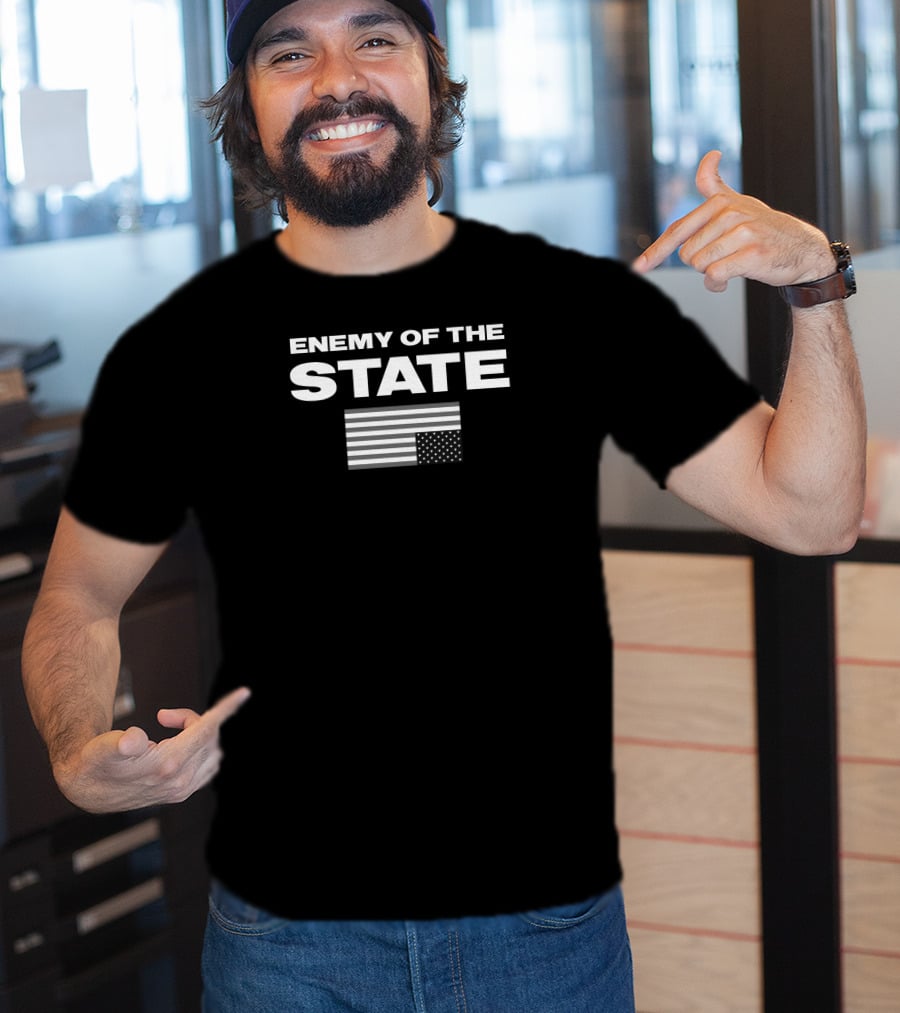 Enemy Of The State Upside Down Flag Marjorie Taylor Greene T-Shirt
