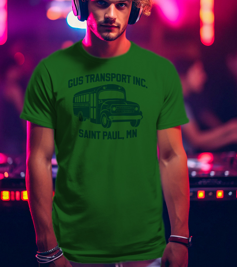 Gus Transport Inc Saint Paul MN Vintage Bus T-Shirt