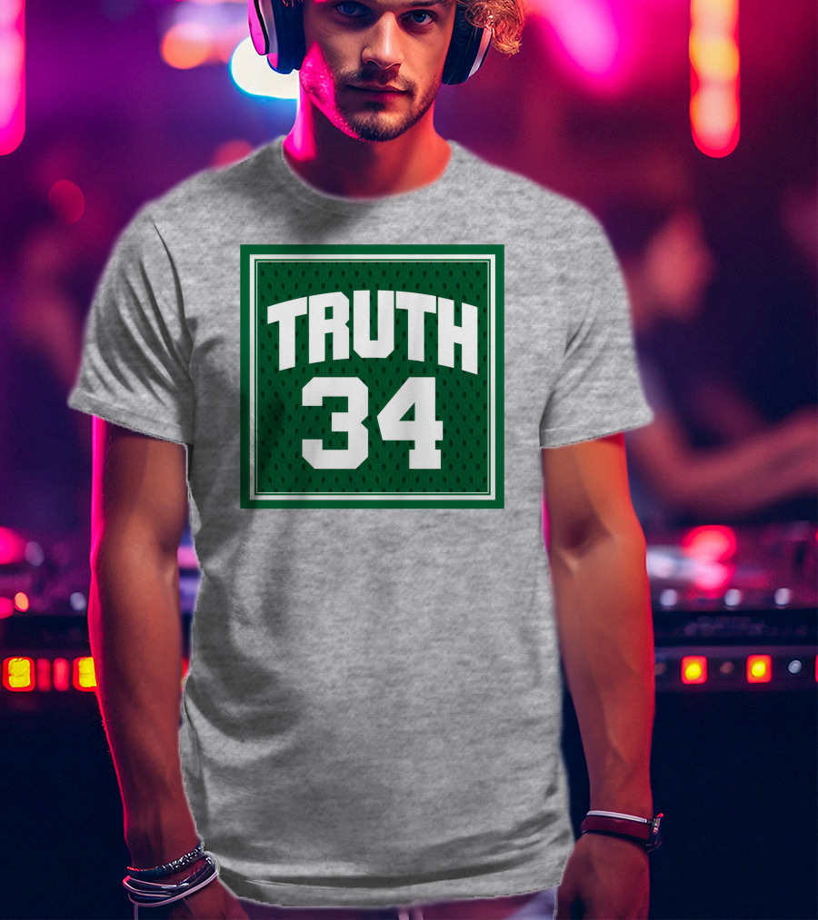 Boston Celtics Truth 34 Green Jersey T-Shirt