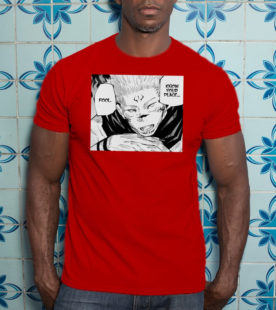 Jujutsu Kaisen Know Your Place Fool Manga Panel T-Shirt