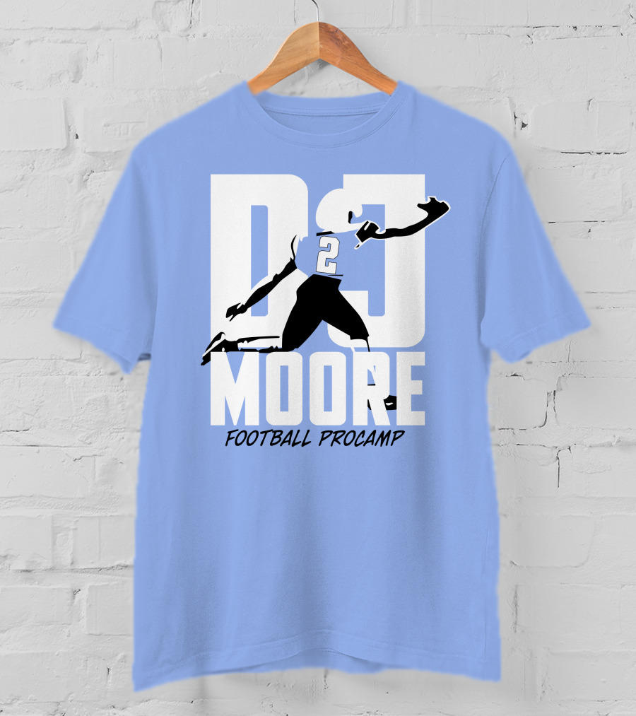 Chicago Bears DJ Moore 2 Football Procamp T-Shirt