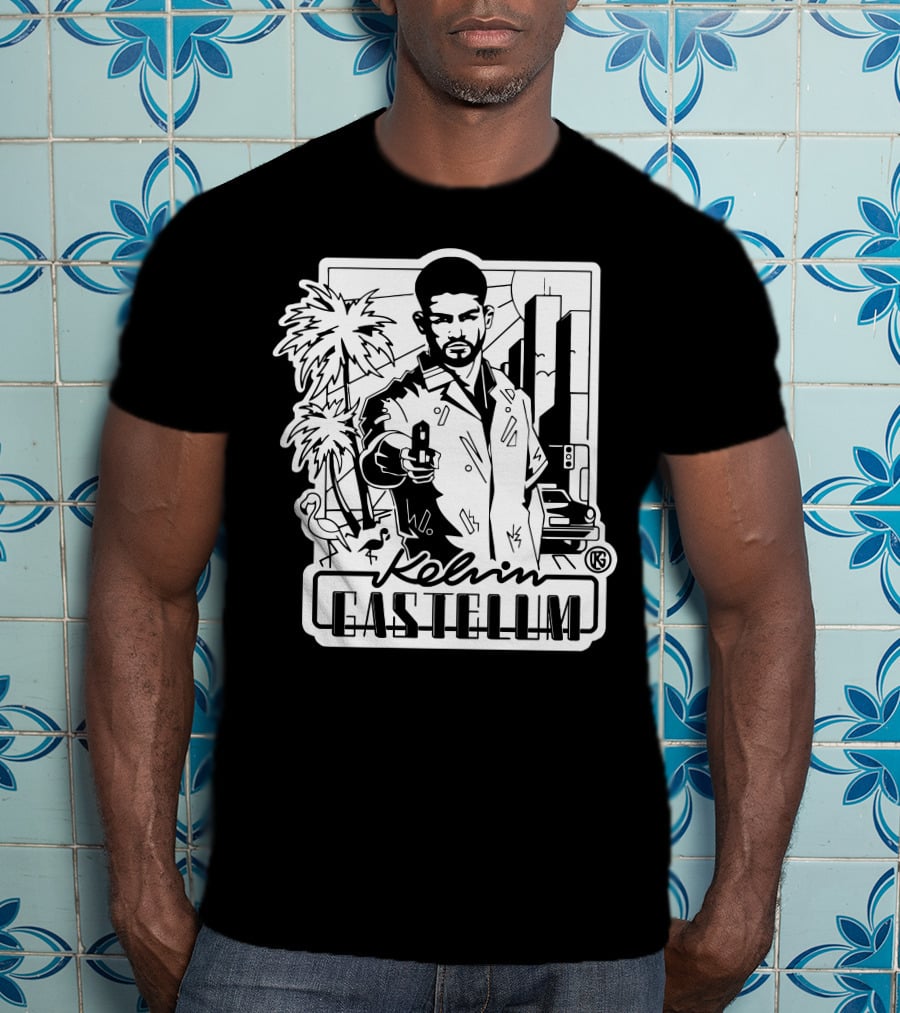 Kelvin Gastelum Urban Noir Street Scene T-Shirt