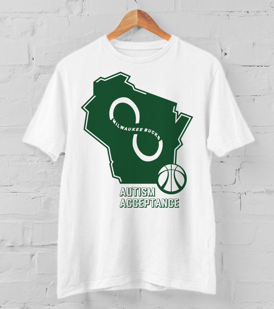 Aj Green Milwaukee Bucks Autism Acceptance T-Shirt