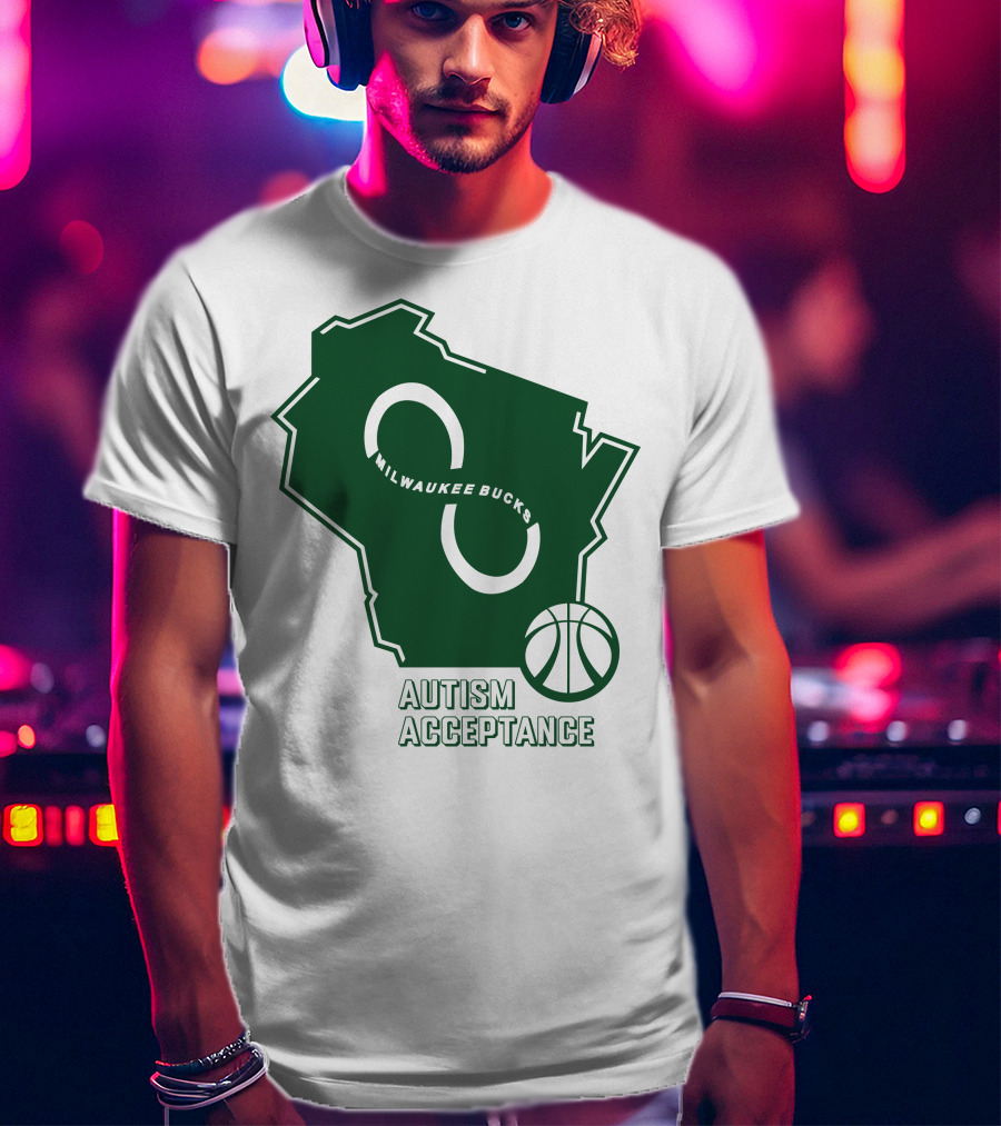 Aj Green Milwaukee Bucks Autism Acceptance T-Shirt