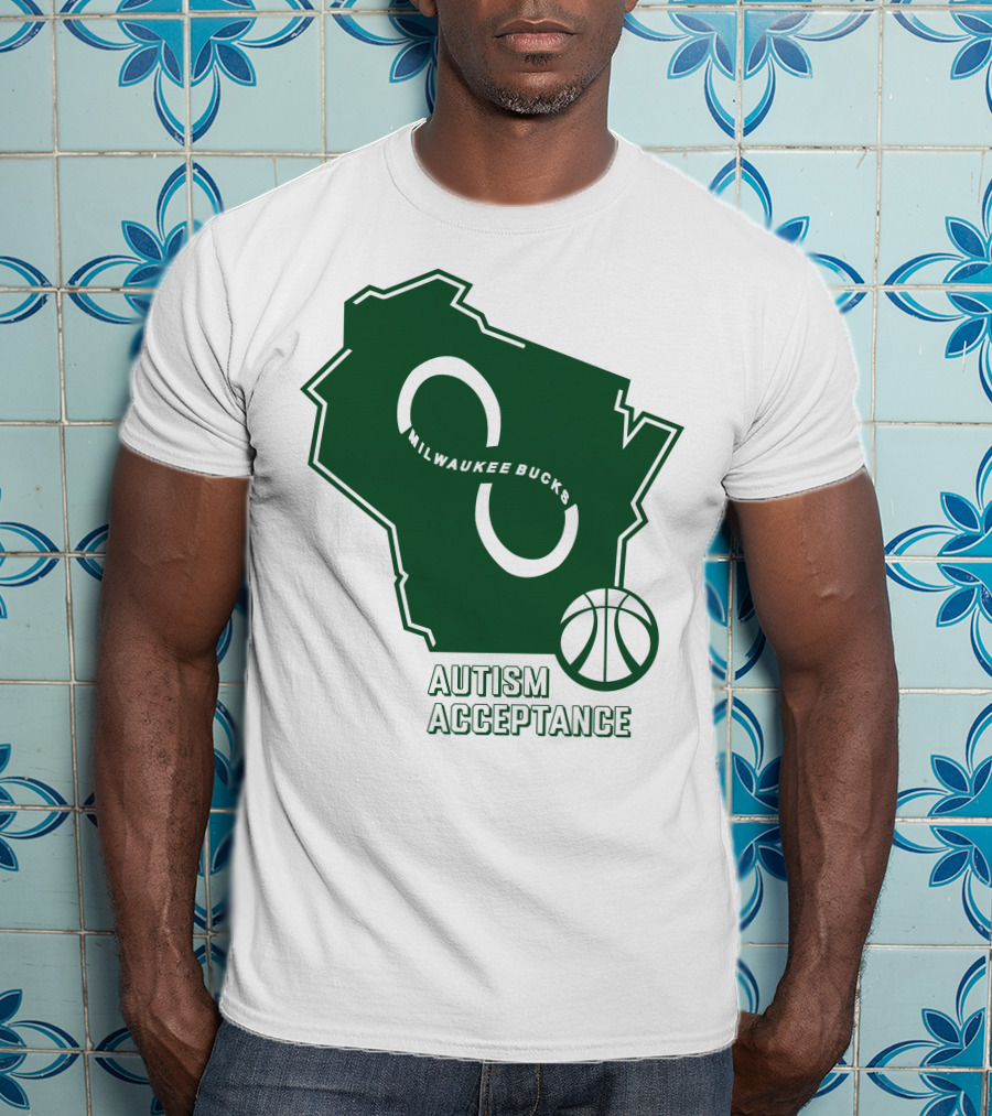 Aj Green Milwaukee Bucks Autism Acceptance T-Shirt