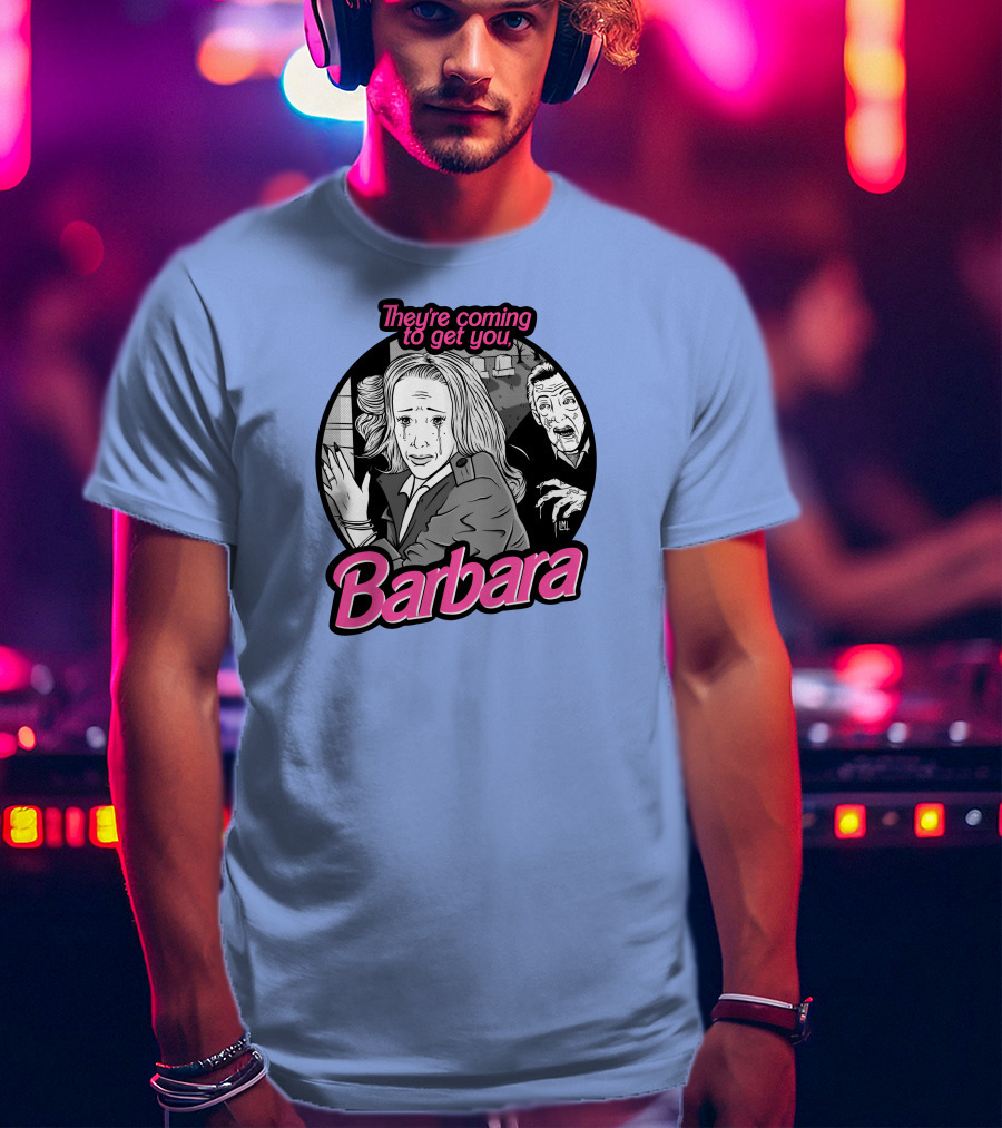 They're Coming To Get You Barbara Horror Scene Comic T-Shirt
