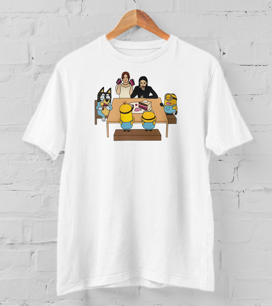 Irene Seulgi Dining Table Minions And Tom And Jerry Cake Scene T-Shirt