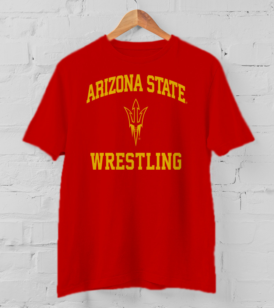 Arizona State Sun Devils Wrestling Fork T-Shirt