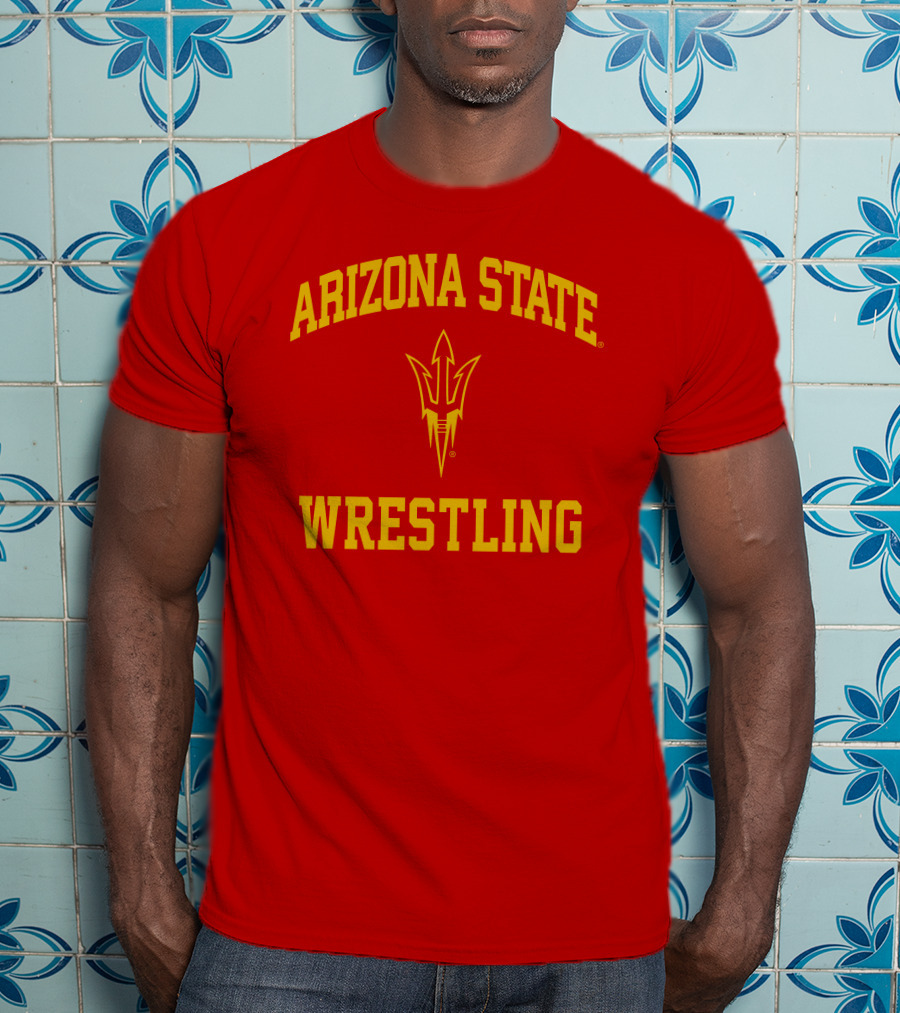 Arizona State Sun Devils Wrestling Fork T-Shirt