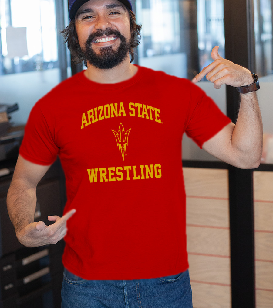 Arizona State Sun Devils Wrestling Fork T-Shirt