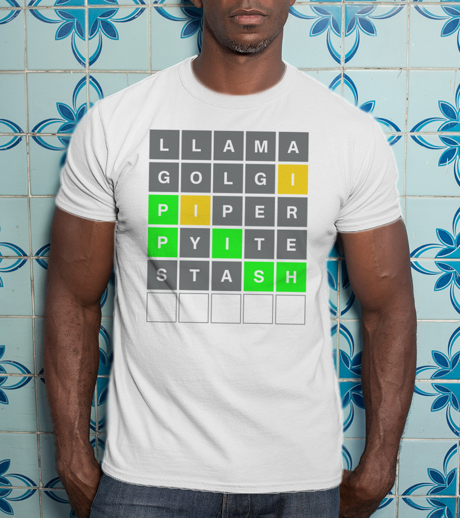 David Steinberg Phish Wordle Llama Golgi Piper Stash T-Shirt
