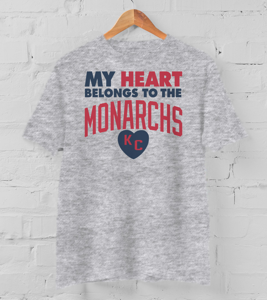 My Heart Belongs To The Monarchs KC T-Shirt