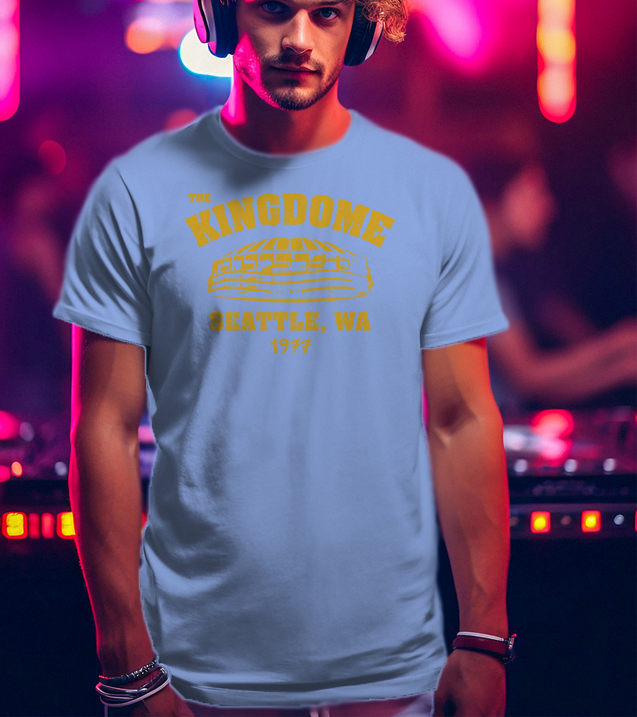 Simply Seattle Merch The Kingdome Seattle WA 1977 Retro Stadium T-Shirt