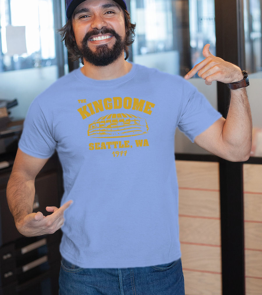Simply Seattle Merch The Kingdome Seattle WA 1977 Retro Stadium T-Shirt