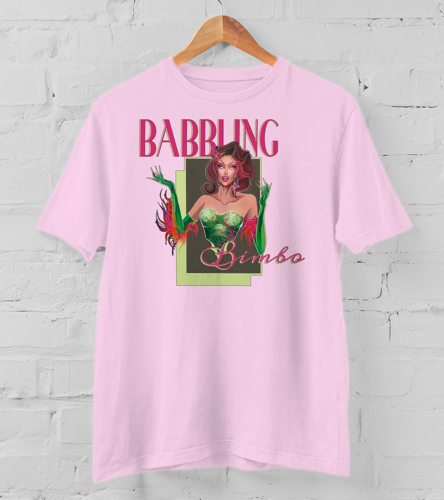 Voss Events Merch Jasmine Kennedie Babbling Bimbo Green Glamour Dress T-Shirt
