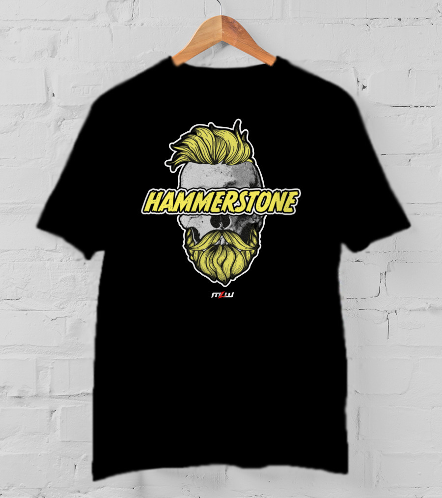 Hammerstone MLW Skull Pro Wrestling Tees Alex Hammerstone T-Shirt