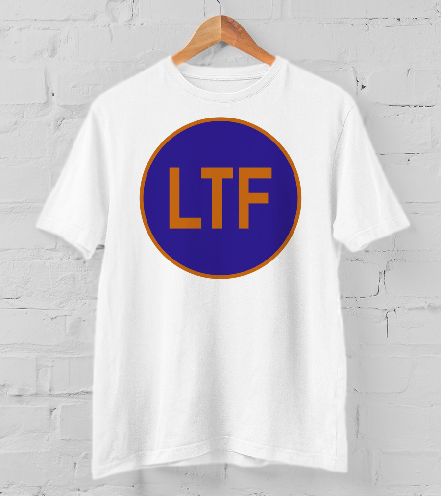 LTF Blue And Orange Round Logo Emblem T-Shirt