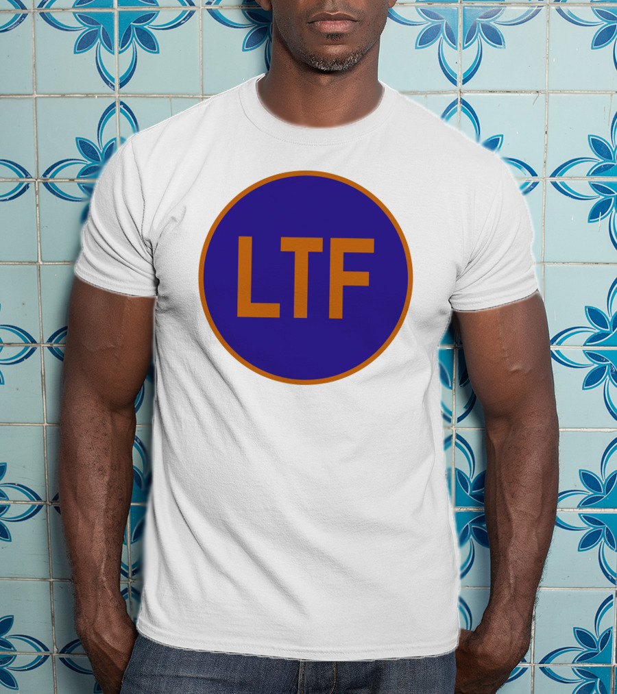 LTF Blue And Orange Round Logo Emblem T-Shirt