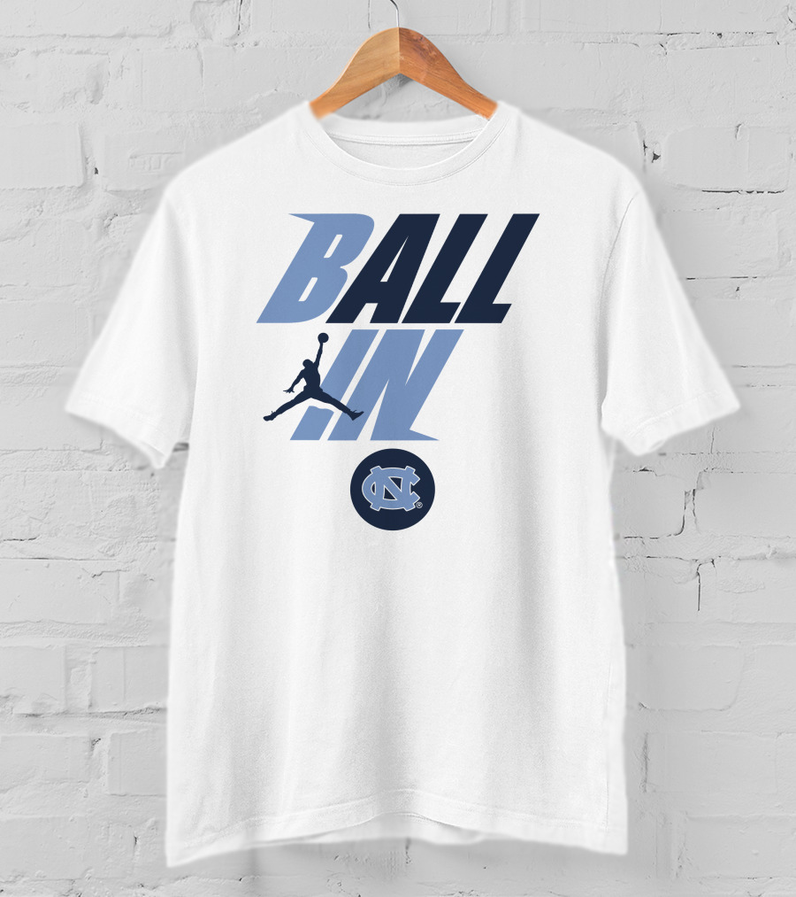 Goheels Shop Jordan Brand North Carolina Tar Heels Ball In Jumpman T-Shirt