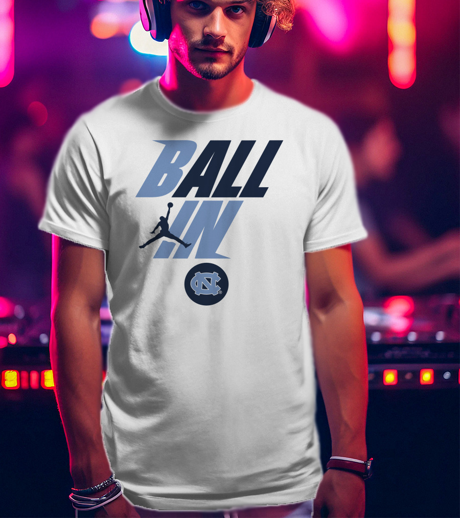 Goheels Shop Jordan Brand North Carolina Tar Heels Ball In Jumpman T-Shirt