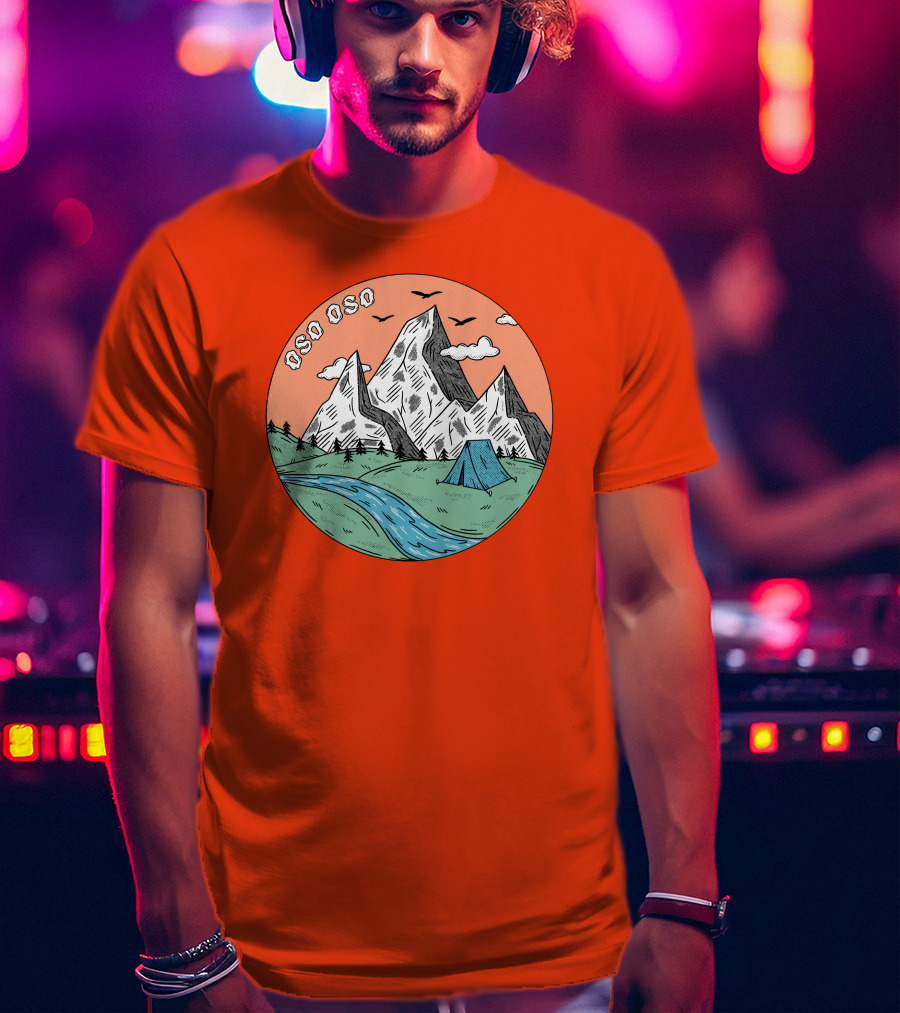 Christine Oso Oso River Tent Camping Mountains T-Shirt