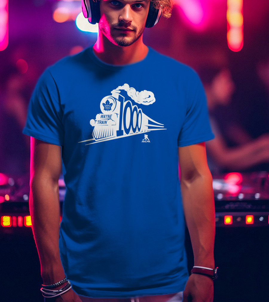 Sportsnet Wayne Train NHLPA 1000 Toronto Maple Leafs T-Shirt