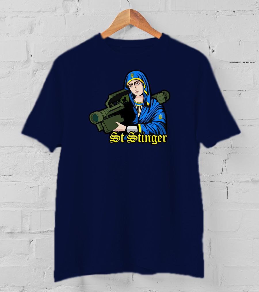 Saint Javelin St Stinger Blue And Yellow Soldier T-Shirt