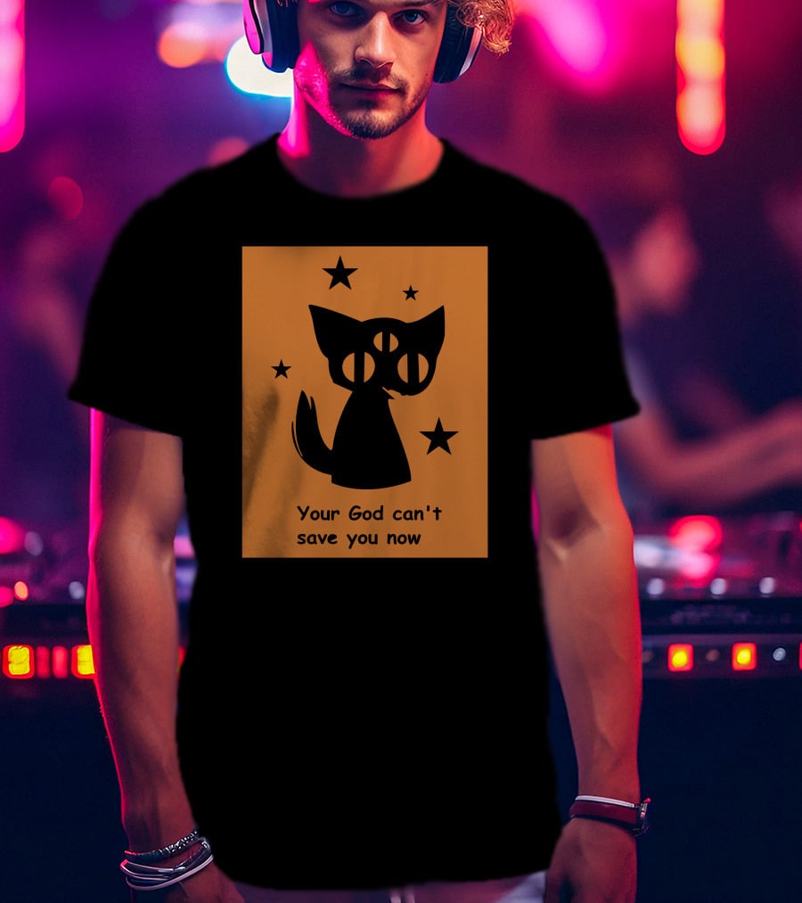 Rex Your God Can't Save You Now Three-Eyed Cat And Stars T-Shirt