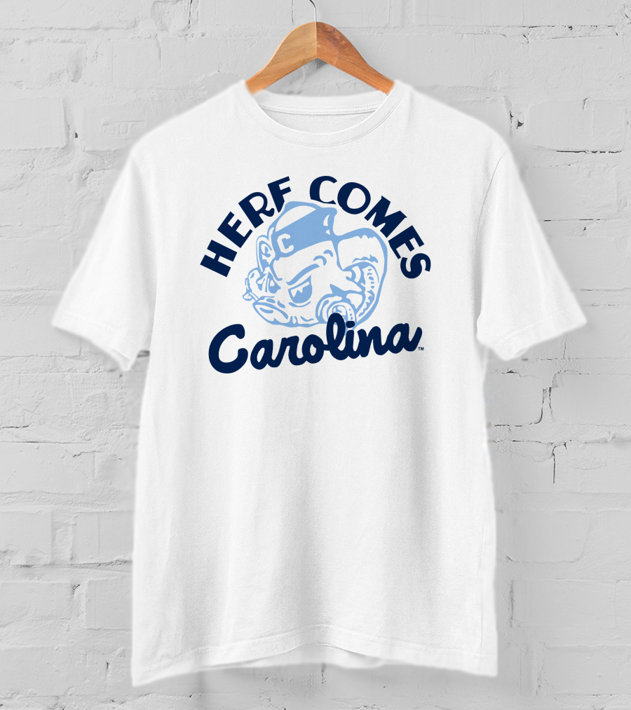 Herf Comes Carolina Tar Heel Ram T-Shirt