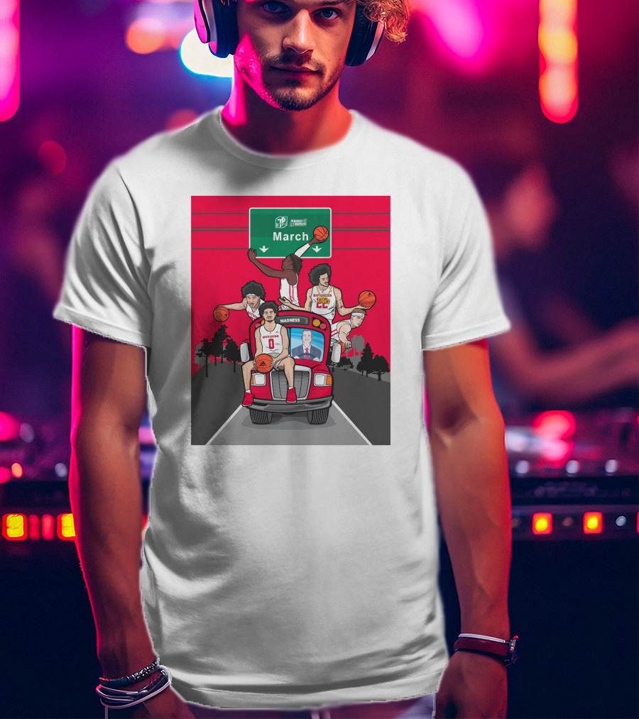 Rutgers Scarlet Knights Basketball March Madness Road Trip To Dayton Ohio T-Shirt